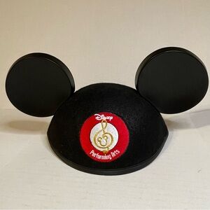 Disney Parks Mickey Mouse Ears Hat Performing Arts Embroidered Adult Size NWT